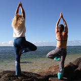 Custom Hand-Dyed Wave Yoga Pants