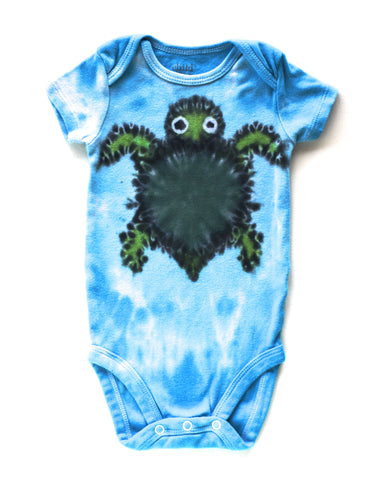 Custom Hand-Dyed Sea Turtle Onesie